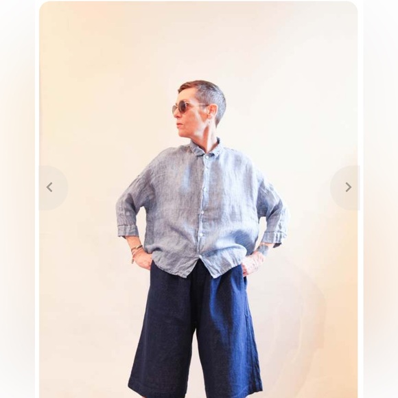 CP Shades Tops - CP Shades Rooney Striped Cotton Blouse Sz M/L Boxy PRISTINE Price firm!